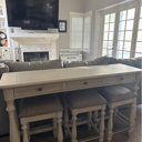 Laurel Foundry Modern Farmhouse Townsel 63.5'' Solid Wood Console Table and Stool Set & Reviews ...